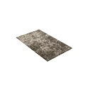 Modern Textured Square Rug with Abstract Speckled Pattern in Dark Gray and Cream