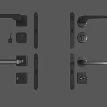 Modern Black Door Handles With Lever Designs Locks Keyholes And Metal Accessories