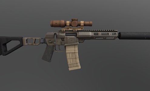 Mini Fix Q Sniper Rifle 3d model