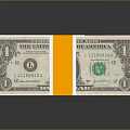 Everyday Essentials Stack of US Dollar Bills Bundled with Yellow Tape for Daily Use