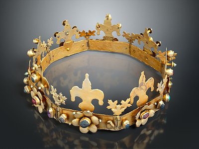 Crown Home Ornaments Royal Goods Noble Goods Jewelry Ornaments 3d model