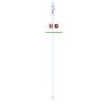 Modern Elegant Chandeliers Lighting Fixture With White Shades And Metal Frame Design