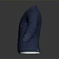 Blue Denim Jacket With White T-shirt Casual Style Long Sleeves Buttons Everyday Wear