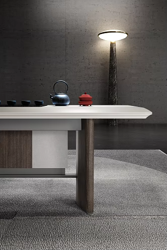 Modern office tea table 3d model