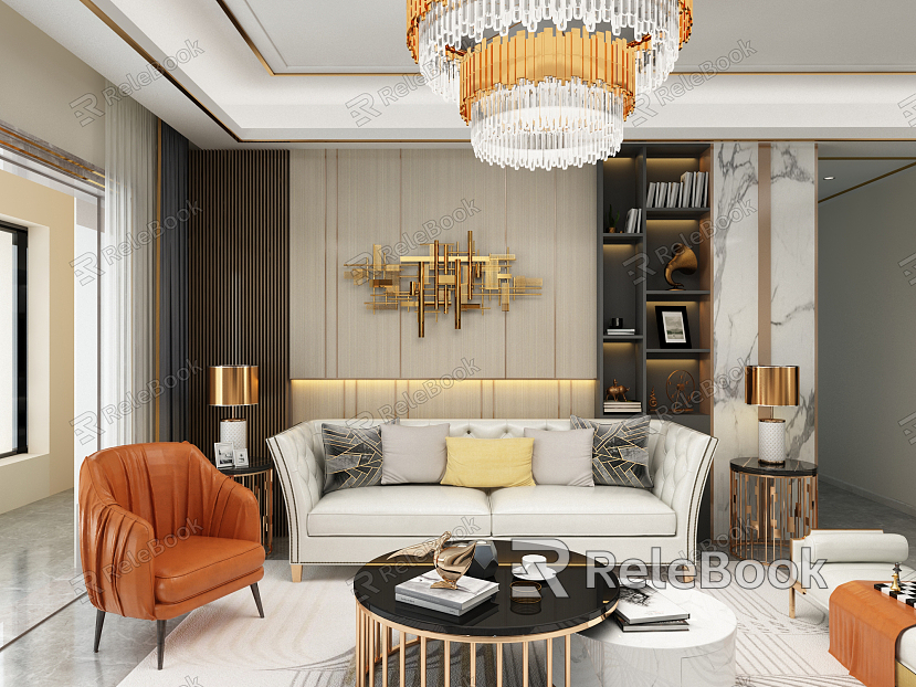 Light Luxury Living Room model