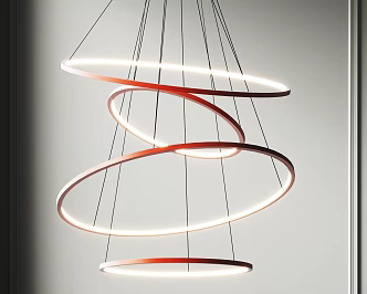 Modern chandelier 3d model