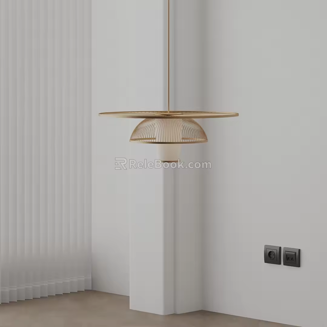 Modern chandelier 3d model