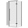 Modern Shower Sauna Design With Glass Door And Black Frame Structure