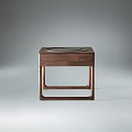 New Chinese Style Corner Table Solid Wood Corner Table 3d model