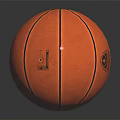 Professional Orange Basketball With Black Stripes And High Quality Logo Design