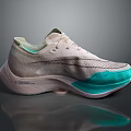 Modern Lightweight Running Shoes With Pastel Pink And Teal Mesh Upper And Cushioned Sole
