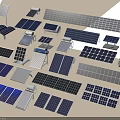 Various Types Of Industrial Solar Panels With High Efficiency And Renewable Energy Design