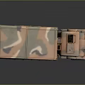Vintage Military Truck Model With Camouflage Paint And Six Wheeled Cargo Bed