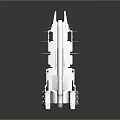 Futuristic Science Fiction Spaceship With Black And Orange Mechanical Structure Design