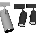 Modern Adjustable Downlights And Spotlights With Silver Black Metal Finish For Indoor Lighting Fixtures