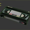 Vintage VHS Video Cassette Tape As Retro Electronic Recording Media