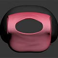 Sculptured Dress Art Piece With Pink Sleeveless Top Gray Skirt Belt And Bow