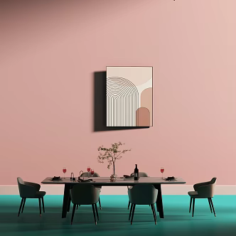 Tables and chairs 3d model