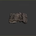 Realistic Rock Cave Structure With Rough Surface And Brown Earthy Base 3d model