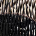 Natural Rattan Woven Chandeliers With Cylindrical Shape And Textured Design Details
