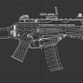 Rifle G36C Assault Rifle Gun Automatic Rifle 3d model