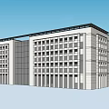 Modern Multi Storey Office Building With Sleek Design And Large Windows