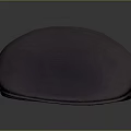 Stylish Purple Beret Made Of Soft Fabric On Dark Surface With Gradient Background