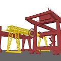 Gantry Crane Crane Industrial Equipment Crane Crane Crane Tower 3d model