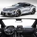 Toyota Sports Car Exterior And Interior Details