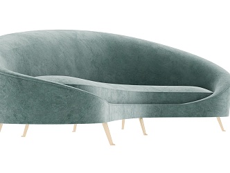 Nordic shaped sofa 3d model