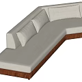 The Silent Wind Multi-Person Sofa 3d model