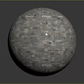 Natural Stone Sphere With Mosaic Tiled Surface And Colorful Textured Design Details