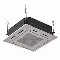 Modern ceiling type central air conditioning combination 3d model