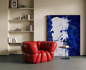 Modern Leisure Chair Soft Bag Sofa Chair Single Chair Sofa Chair 3d model