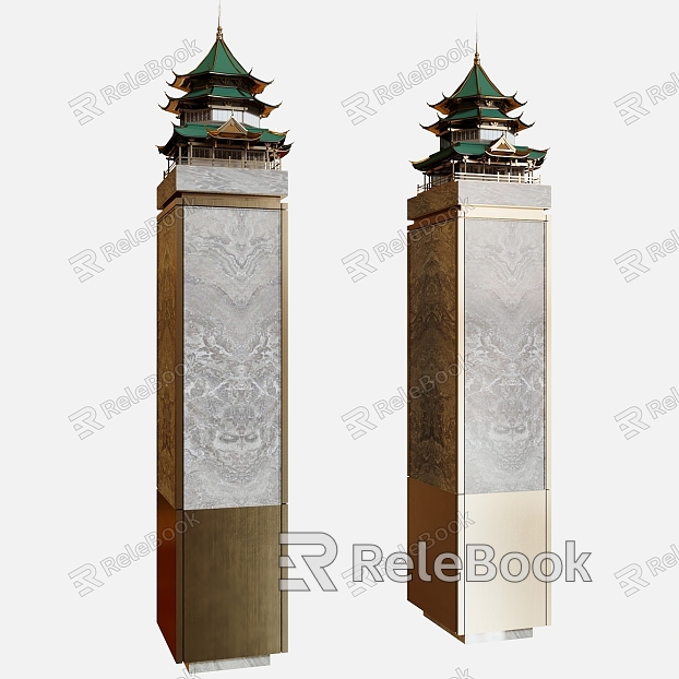 Modern New Chinese Style Indoor Sculpture Installation Indoor Sculpture Installation model