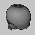 Modern Black Tactical Weapon Helmet With Sleek Shiny Surface And Face Shield