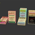 Household Supplies LongMatches Matchboxes with Various Colorful Packaging and Designs