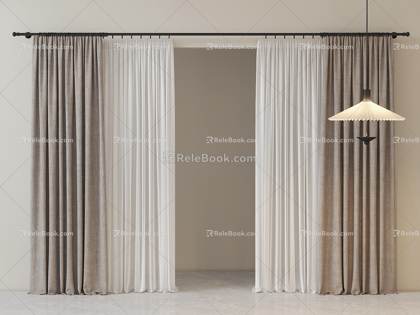 Curtains 3d model