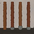 New Chinese-style Column Decorative Column Panlong Carved Column Chinese-style Column Log Column Pier 3d model