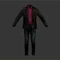 Men's Gray Blazer Paired with Pink Shirt and Blue Jeans Outfit