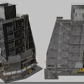 Aged Multi Story Urban City Buildings With Industrial Style External Stairs And Weathered Walls