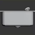 Durable Stainless Steel Kitchen Sink With Drainboard And Faucet For Household Use