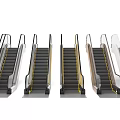 modern escalator 3d model