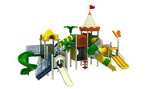 Modern Amusement Equipment Slide Children's Amusement Equipment 3d model