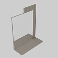 Minimalist Wooden Frame Mirror With Bottom Shelf For Modern Home Decor