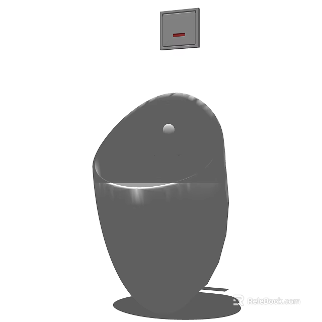Elegant Modern Toilet Design With Smooth Ceramic Surface And Minimalist Style 3d model 