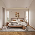 Modern Living Room Interior With Beige Sofa Wooden Coffee Table Area Rug And Decorative Paintings