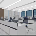Modern Bright Public Security Service Hall With Neat Workstations And Spacious Comfortable Public Service Environment
