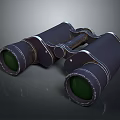 Stunning Natural Scenery Viewed Through Vintage Binoculars For Outdoor Landscape Observation