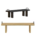 Modern Quiet Bench 3d model